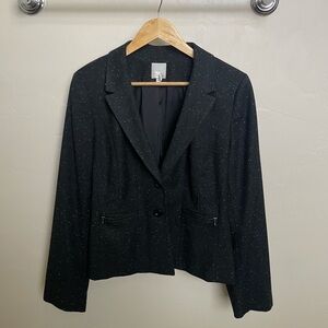 Halogen Black and White Speckled Blazer size 16